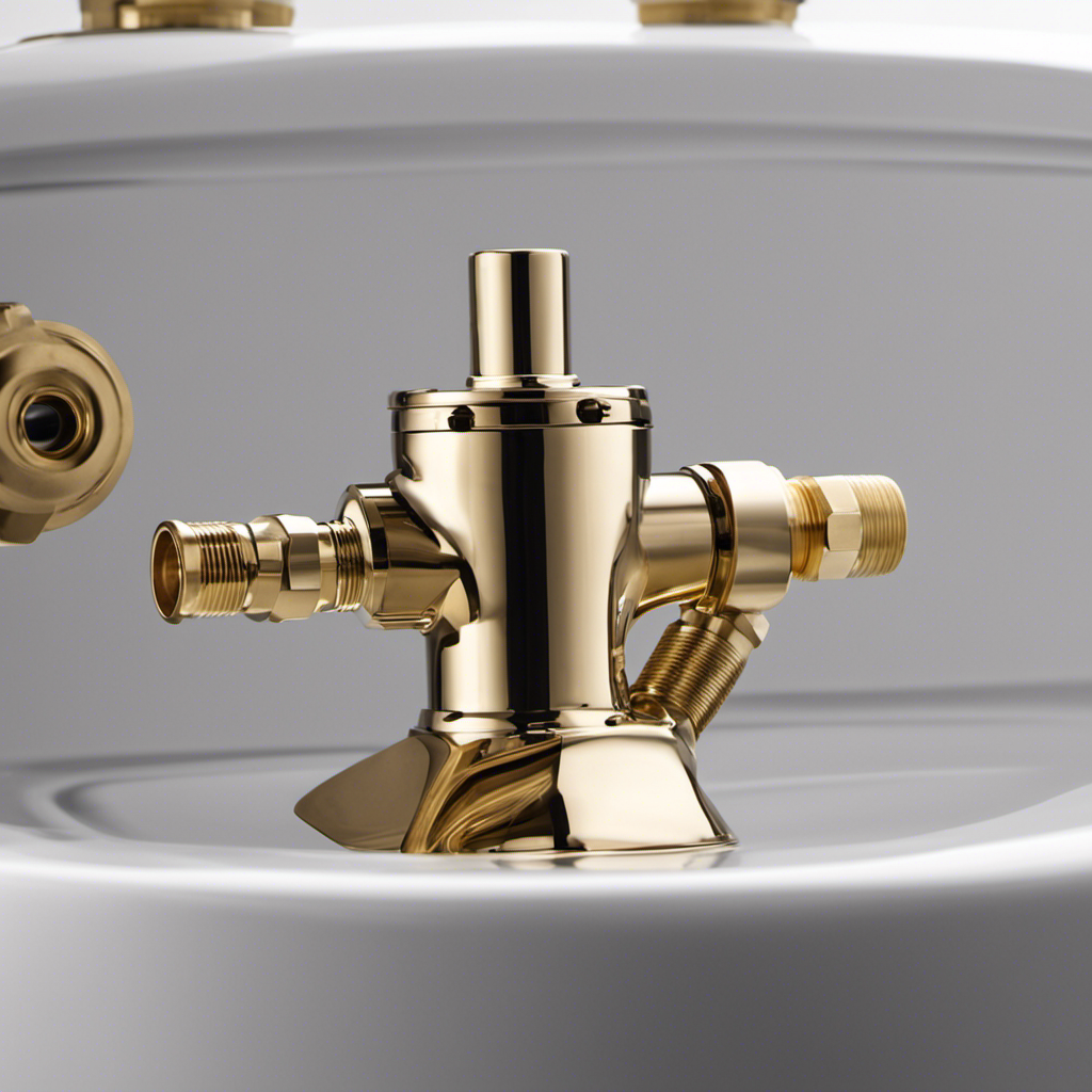 An image showcasing a step-by-step guide on repairing a toilet fill valve