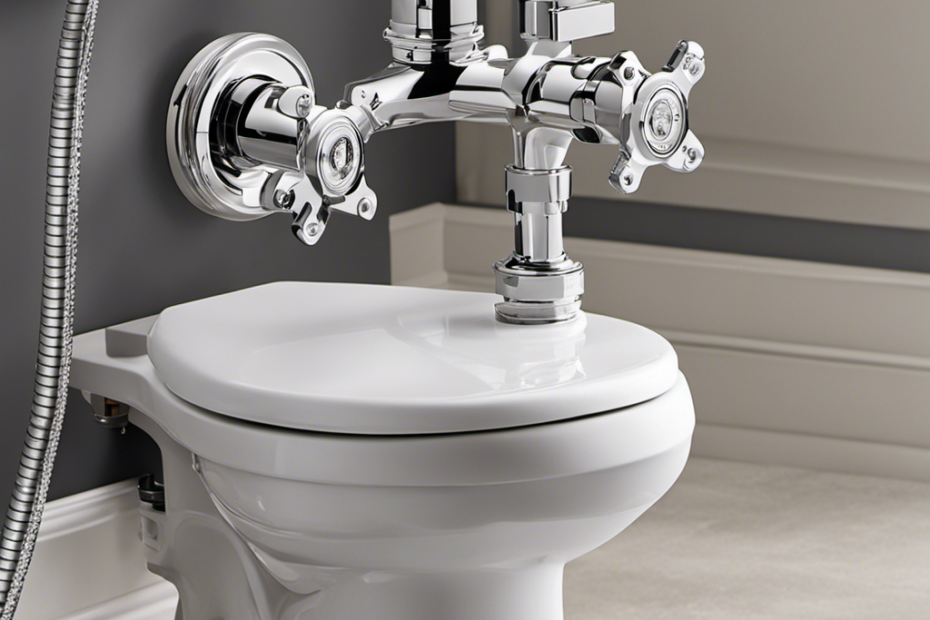 An image depicting a step-by-step guide to replacing a toilet flush valve