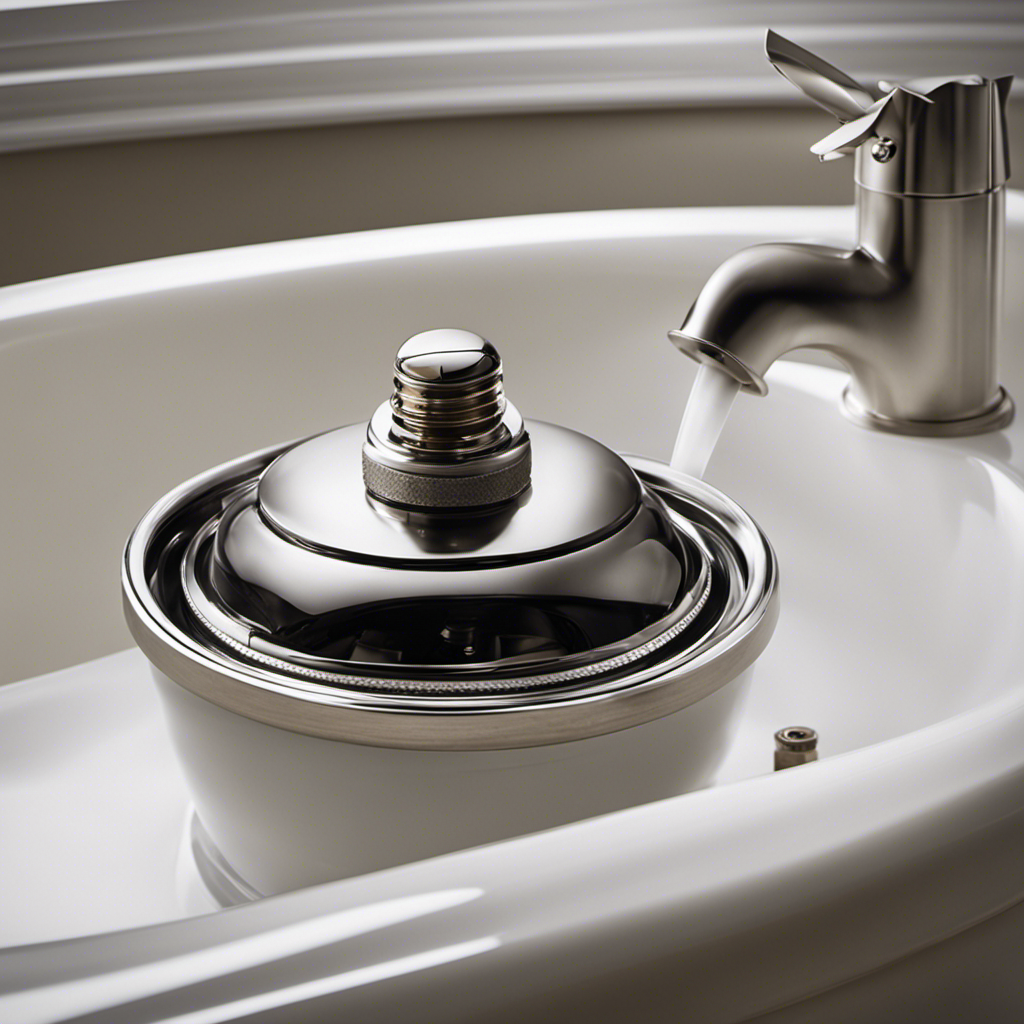 An image showcasing a step-by-step guide on replacing a bathtub drain assembly