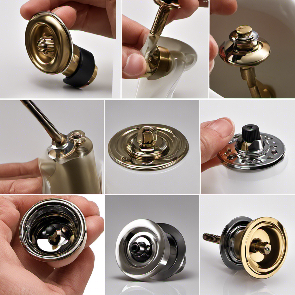 An image showcasing a step-by-step visual guide to replacing a bathtub drain stopper