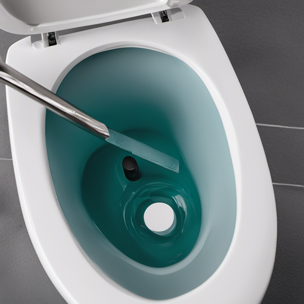 An image showcasing a step-by-step guide to replacing a toilet float