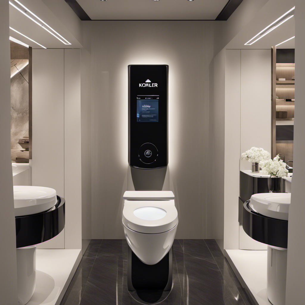 An image displaying two toilets side by side, one representing Kohler and the other Delta