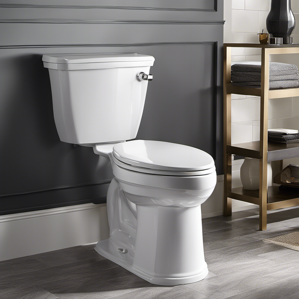 An image showcasing the American Standard Fairfield Toilet's sleek, low-profile design