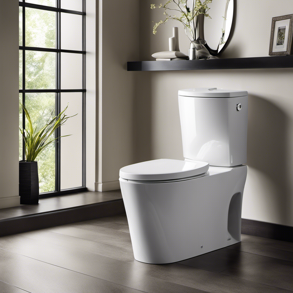 An image that captures the essence of the TOTO Aquia IV Toilet: a sleek, modern design with a powerful flush