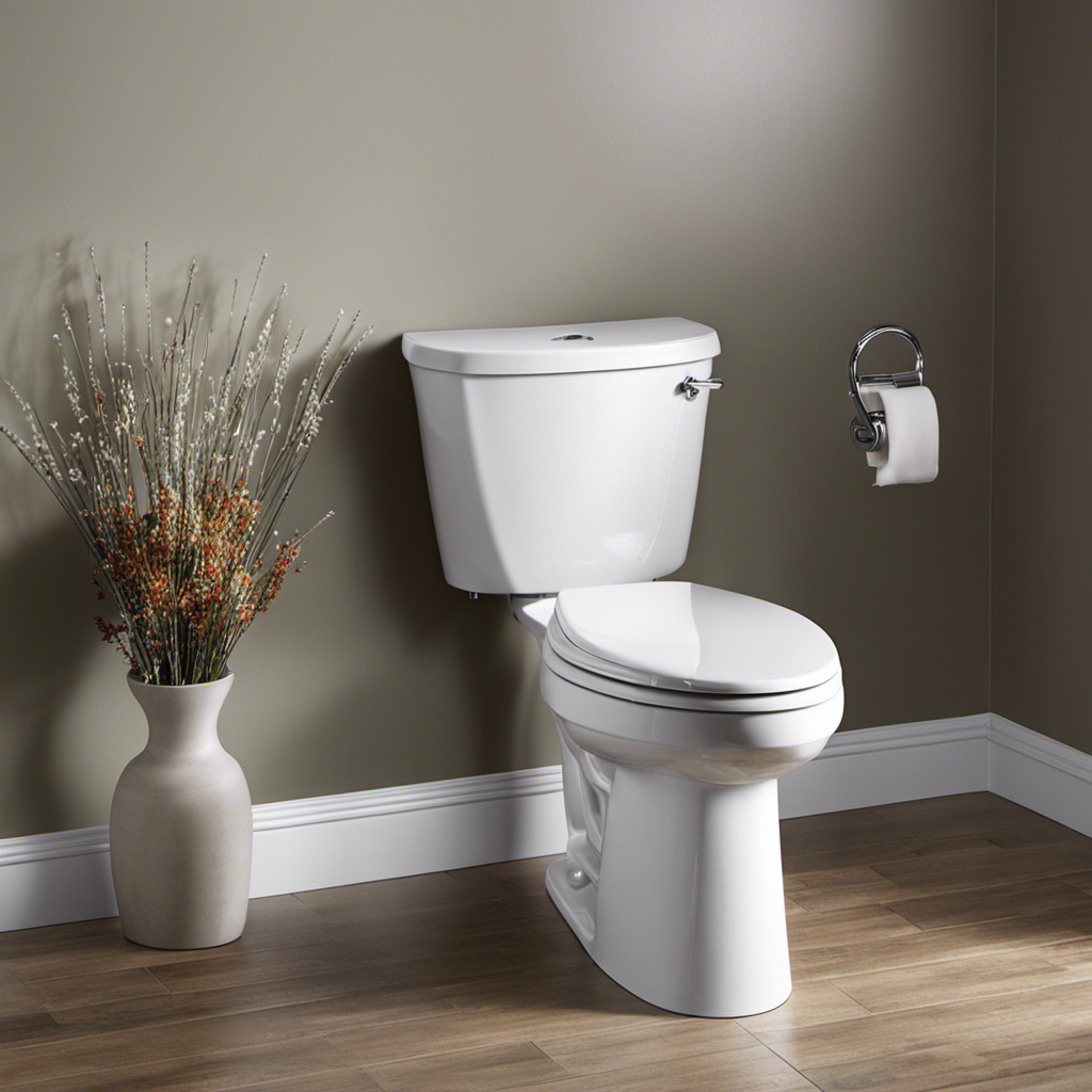 An image showcasing the American Standard Champion 4 toilet, featuring a sleek, modern design and a powerful flush
