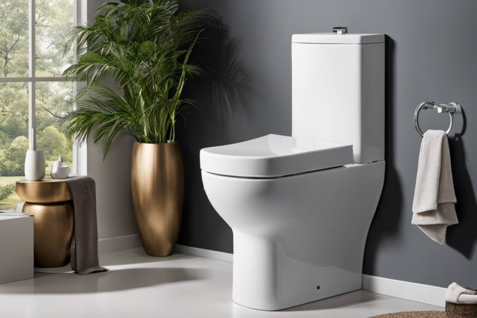 An image showcasing two contrasting toilet flushes - one powerful, with a strong gush of water, and the other eco-friendly, with a controlled flow, illustrating the differences in their flushing actions