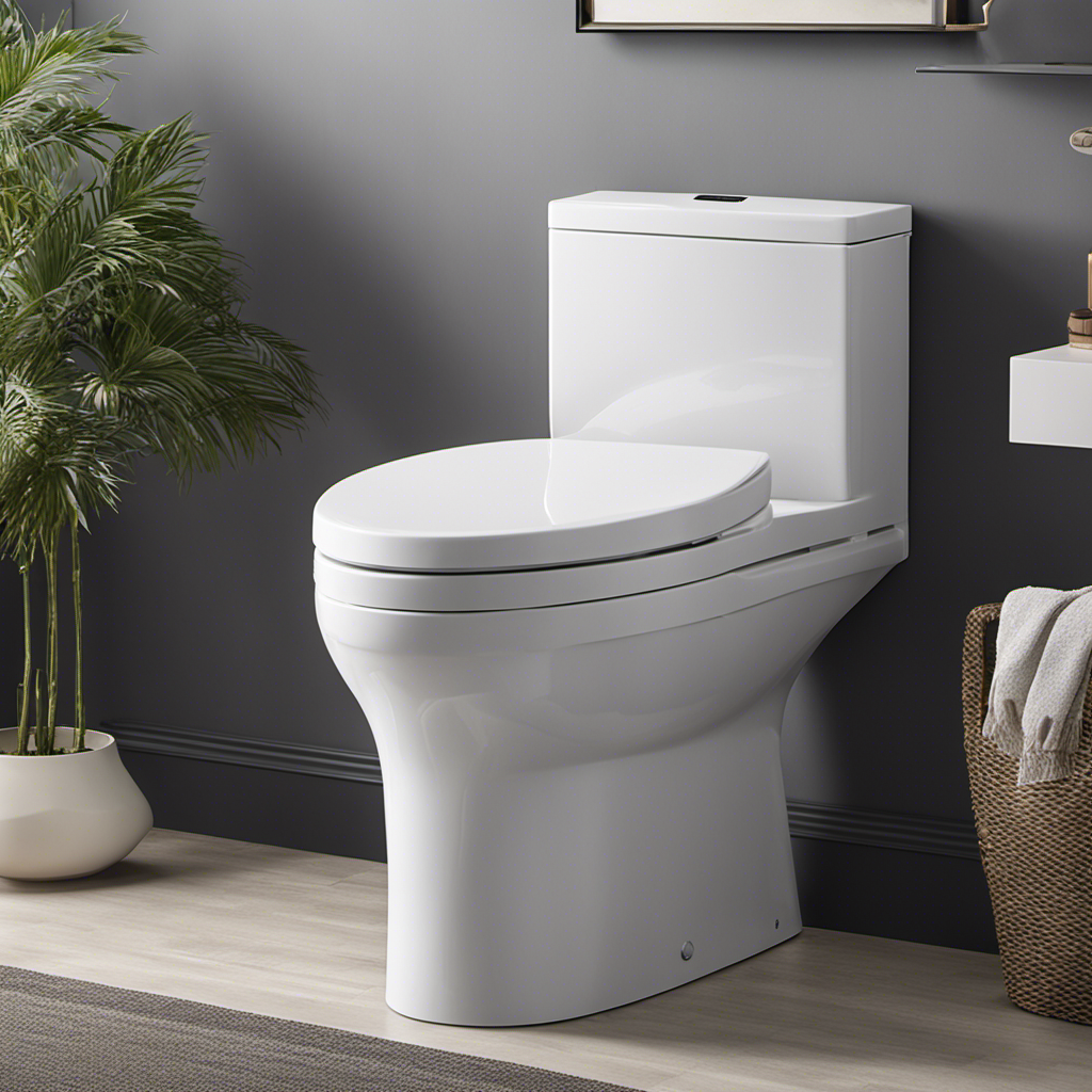 An image showcasing an elongated toilet with a spacious seat and elevated height, designed to enhance comfort and accessibility