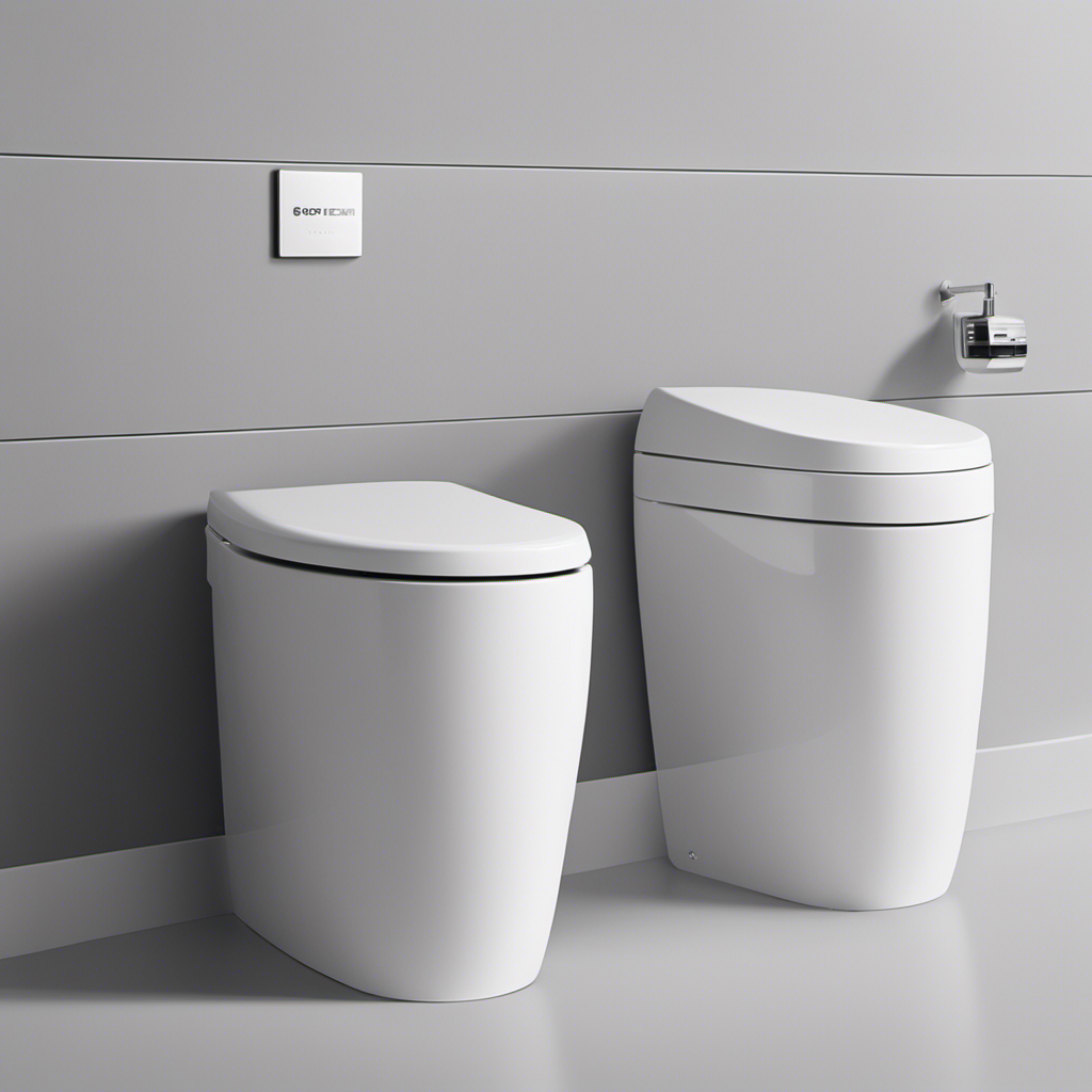 An image showcasing the evolution of water-saving toilets, comparing their flush power