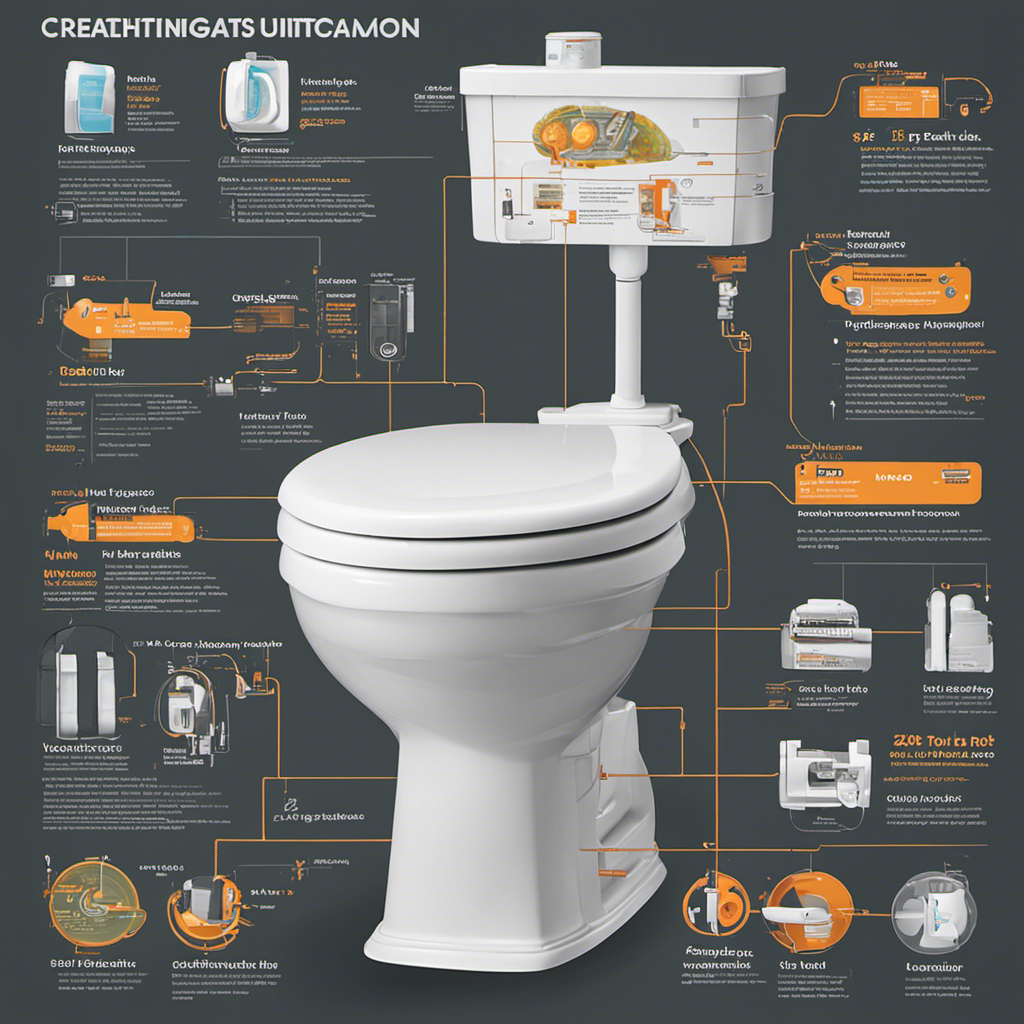 An image showcasing a detailed diagram of a toilet, highlighting its various parts and functions