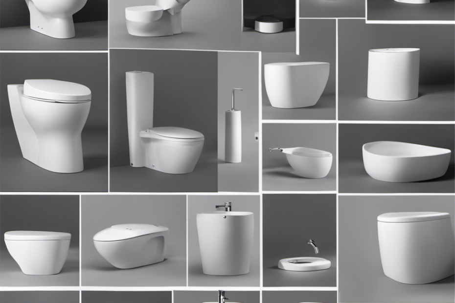 An image showcasing a variety of toilet bowl shapes, focusing on their ergonomic design and comfort