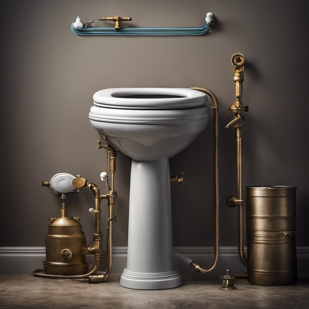 An image showcasing a toilet tank with a malfunctioning water supply valve, a misaligned float ball, a damaged hose, an old fill valve, and low water pressure, illustrating common toilet tank filling issues