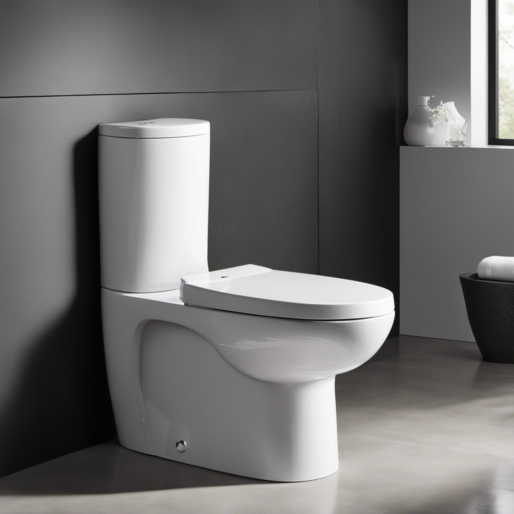 An image showcasing three toilet tanks side by side, each representing a different type: a traditional gravity-fed tank with a lever, a sleek dual flush tank with two buttons, and a modern pressure-assisted tank with a unique design