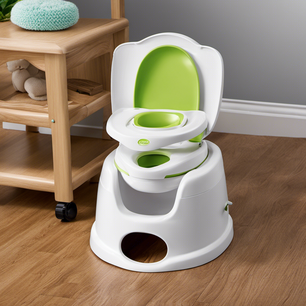 An image showcasing a well-maintained potty chair or seat