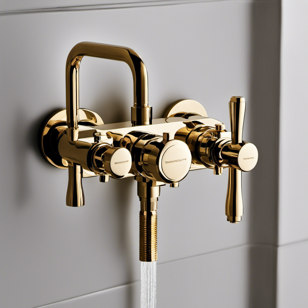An image showcasing different types of shower valves, with labeled parts, including thermostatic, pressure-balancing, and manual valves