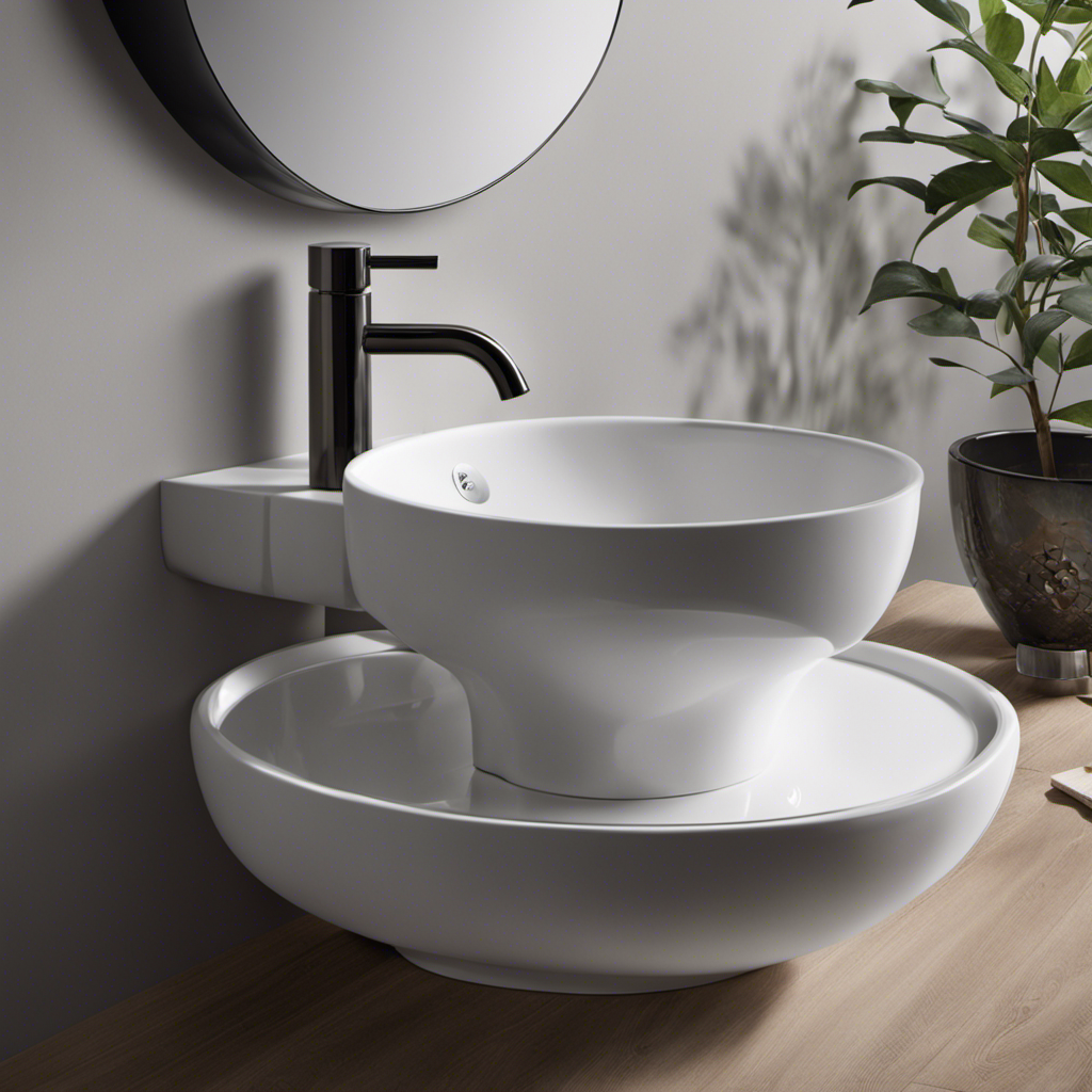 An image capturing the secret conversation between a sleek, porcelain sink and a humble toilet