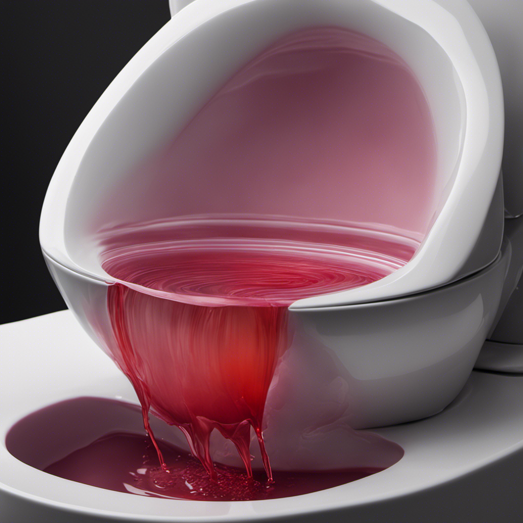 An image capturing the subtle presence of implantation bleeding in a toilet bowl