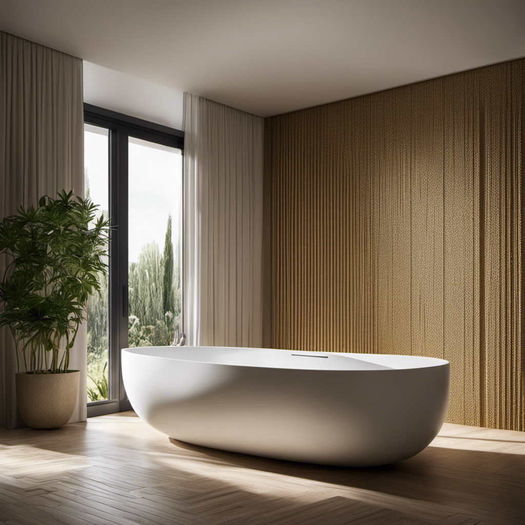 An image that showcases the intricate, tactile surface of a textured bathtub