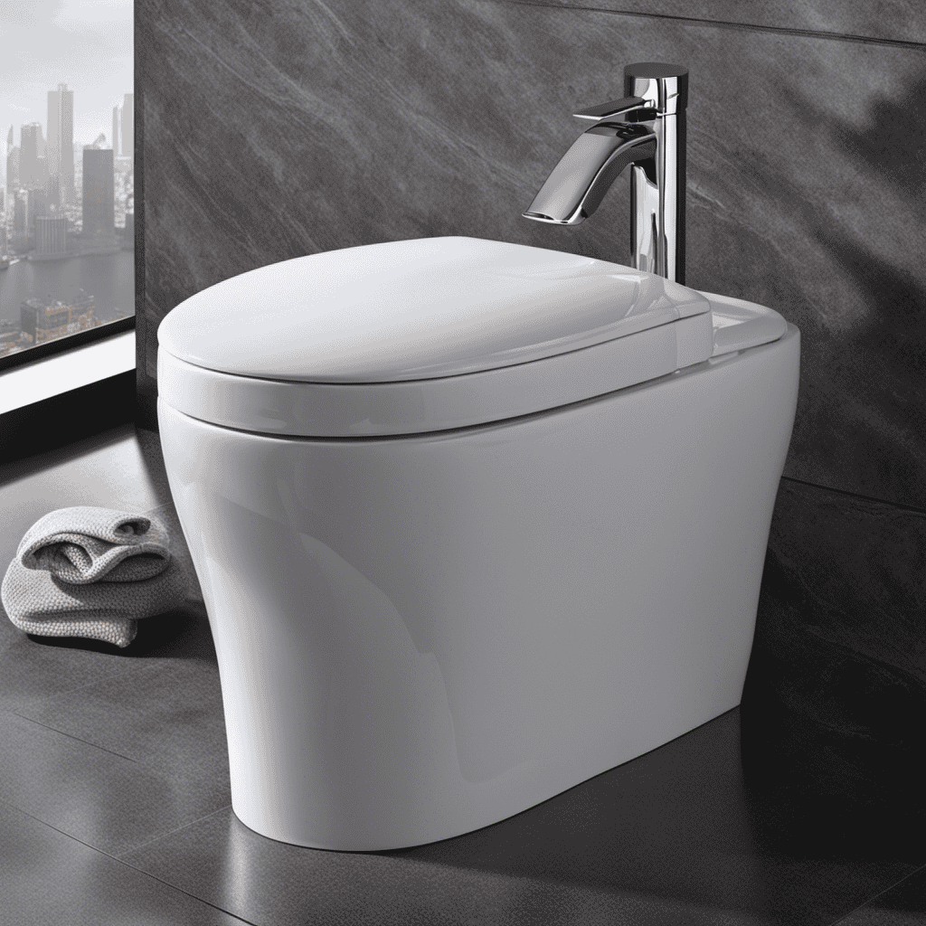 An image depicting a close-up of a toilet, showcasing its construction materials