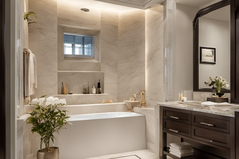 An image showcasing a luxurious walk-in bathtub