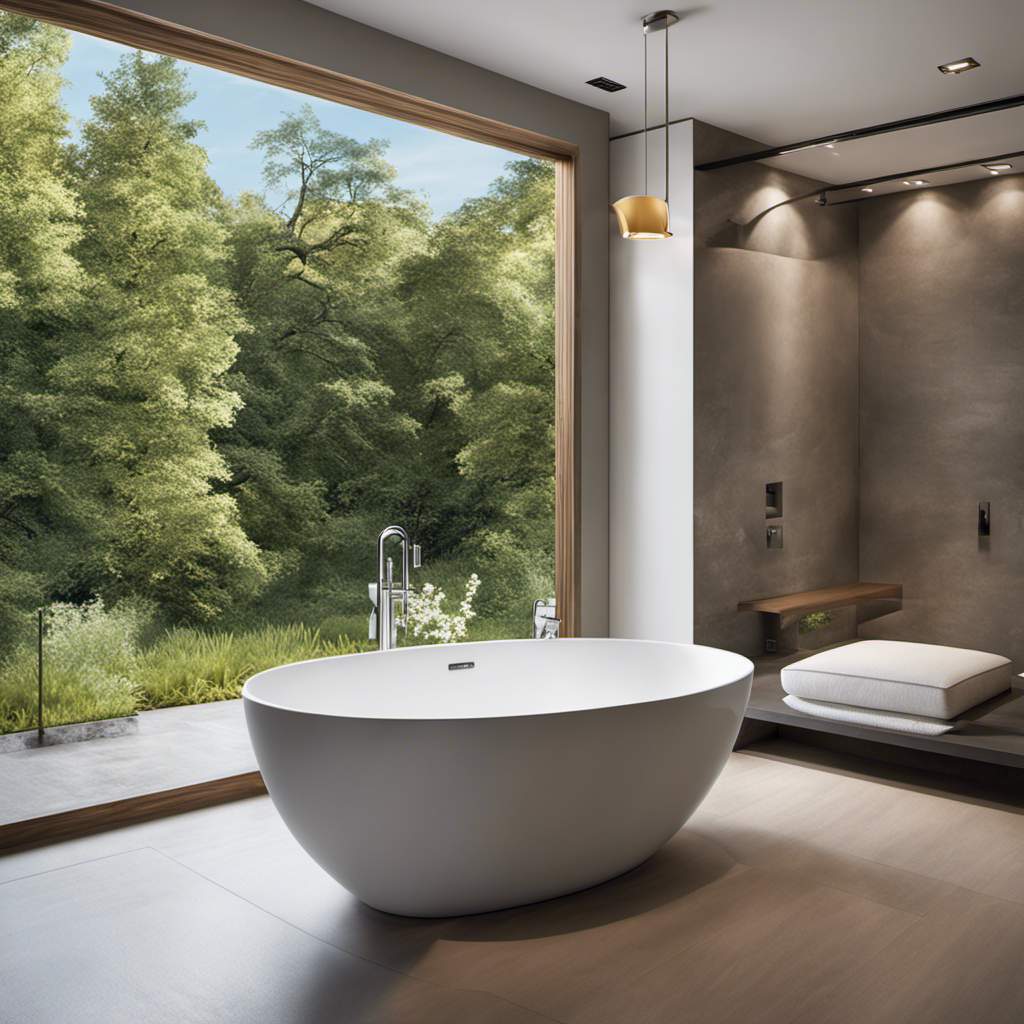 An image that showcases the elegance of an alcove bathtub, contrasting it with other bathtub styles