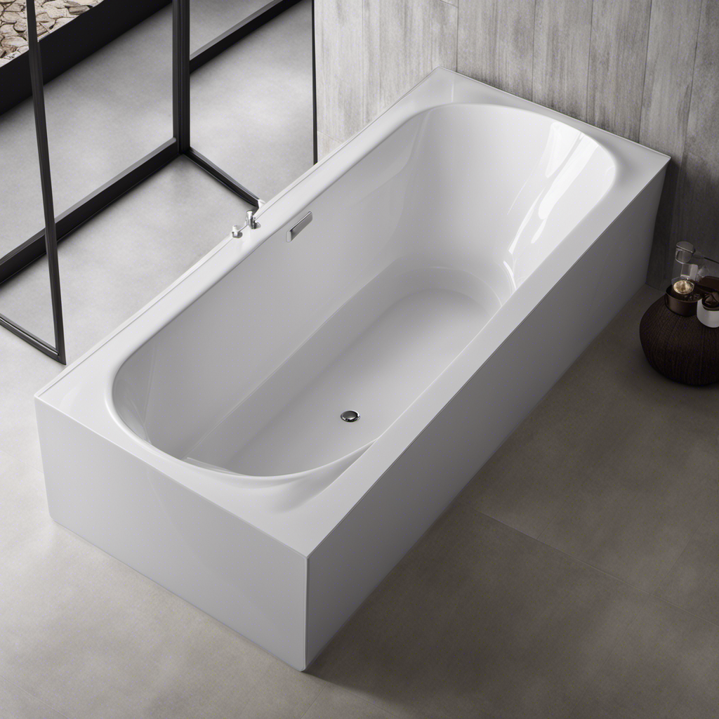 An image showcasing the intricate layers of a bathtub's composition