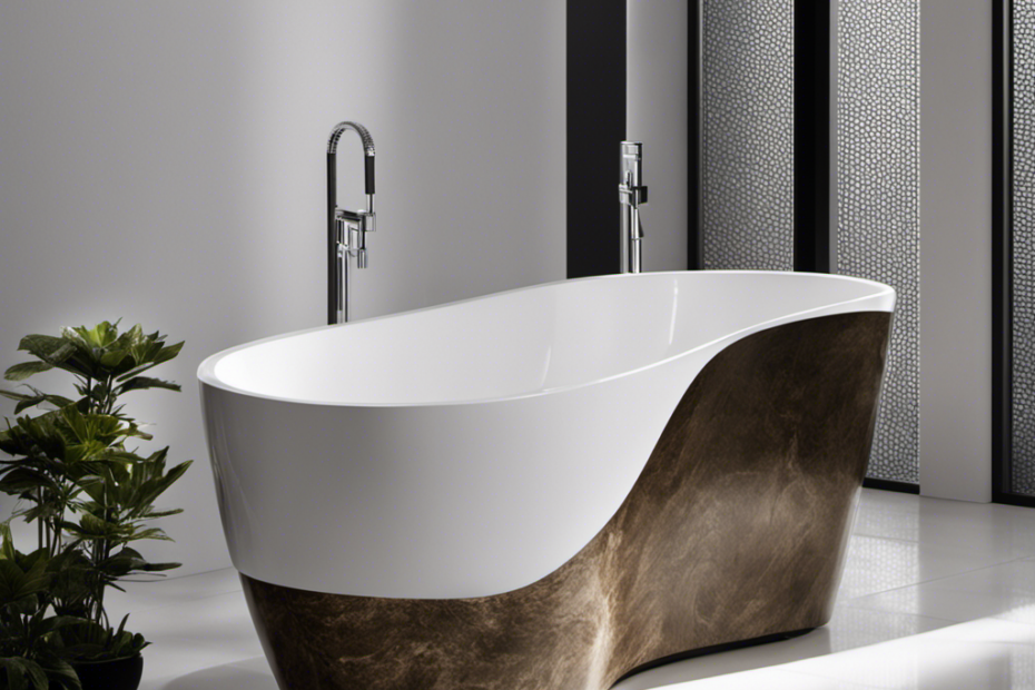 An image showcasing various bathtub materials, contrasting their unique properties
