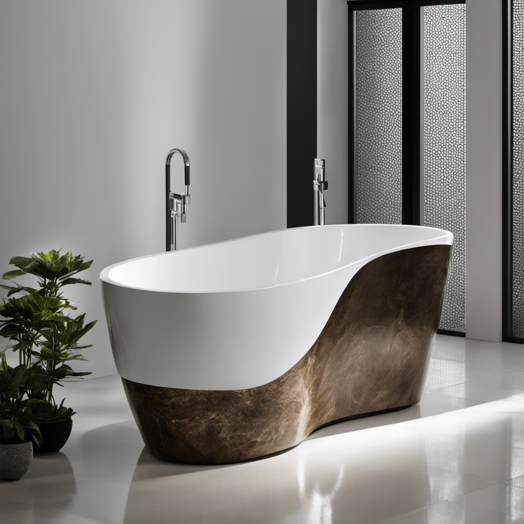 An image showcasing various bathtub materials, contrasting their unique properties