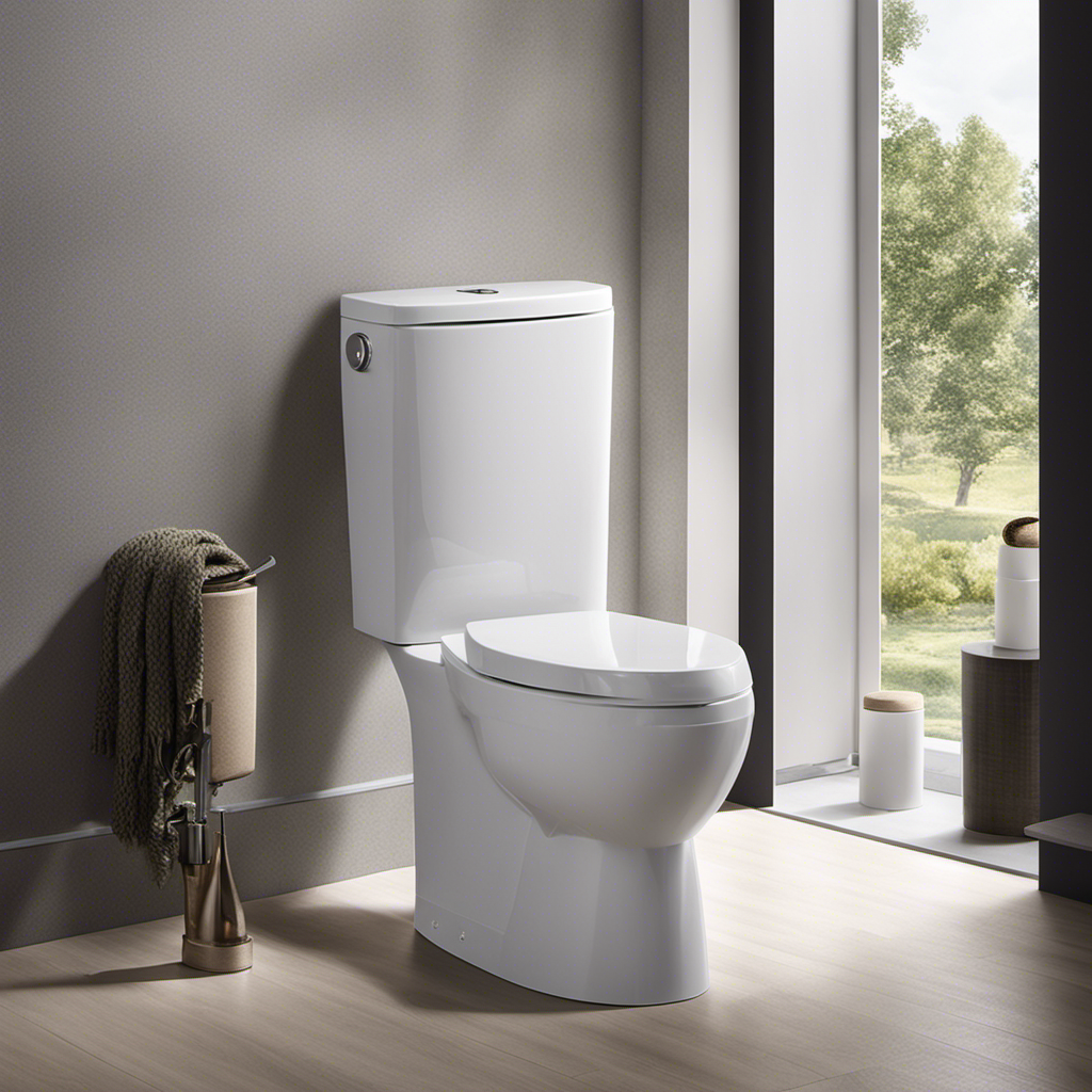 An image showcasing a step-by-step guide to installing and maintaining a comfort height toilet