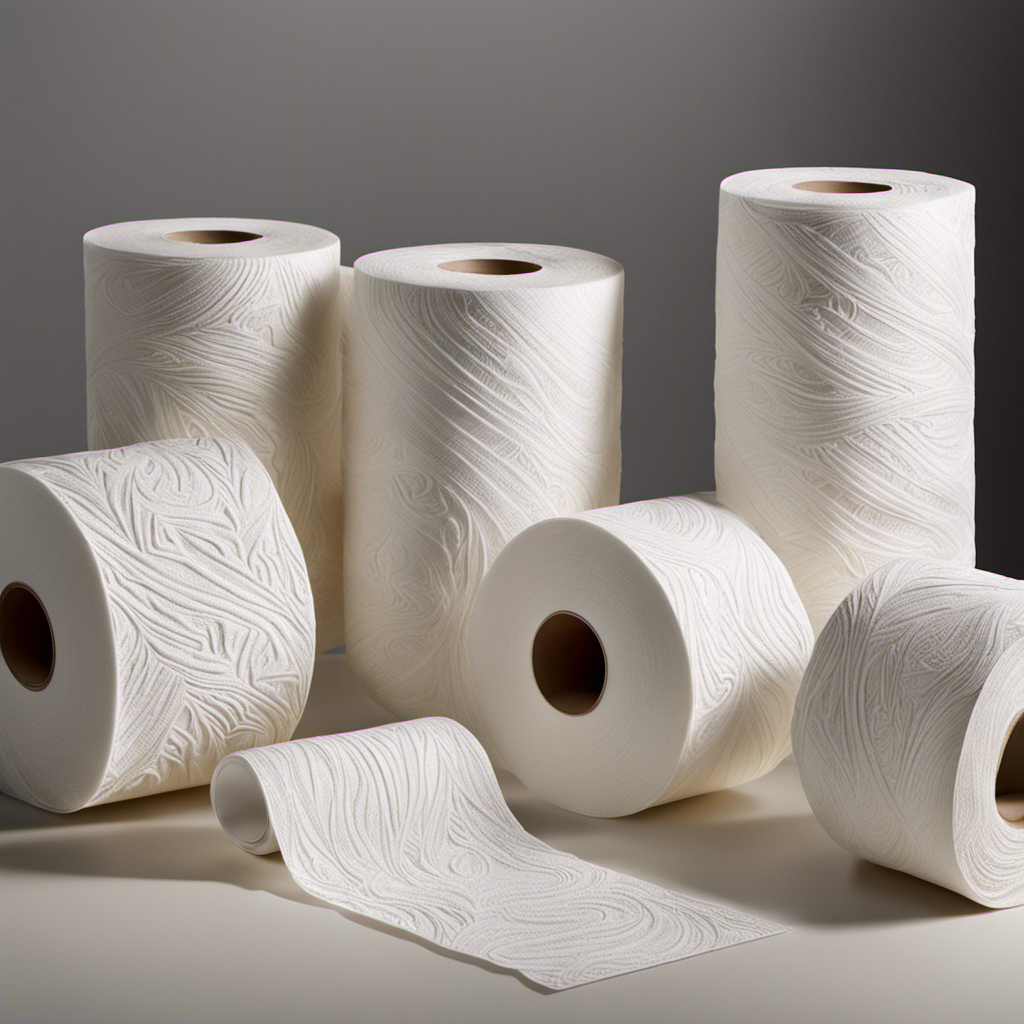 An image capturing the intricate layers of toilet paper, showcasing its softness and strength