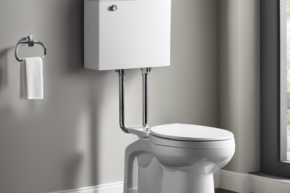 An image showcasing a side view of a comfort height toilet, emphasizing its taller stature compared to a standard toilet