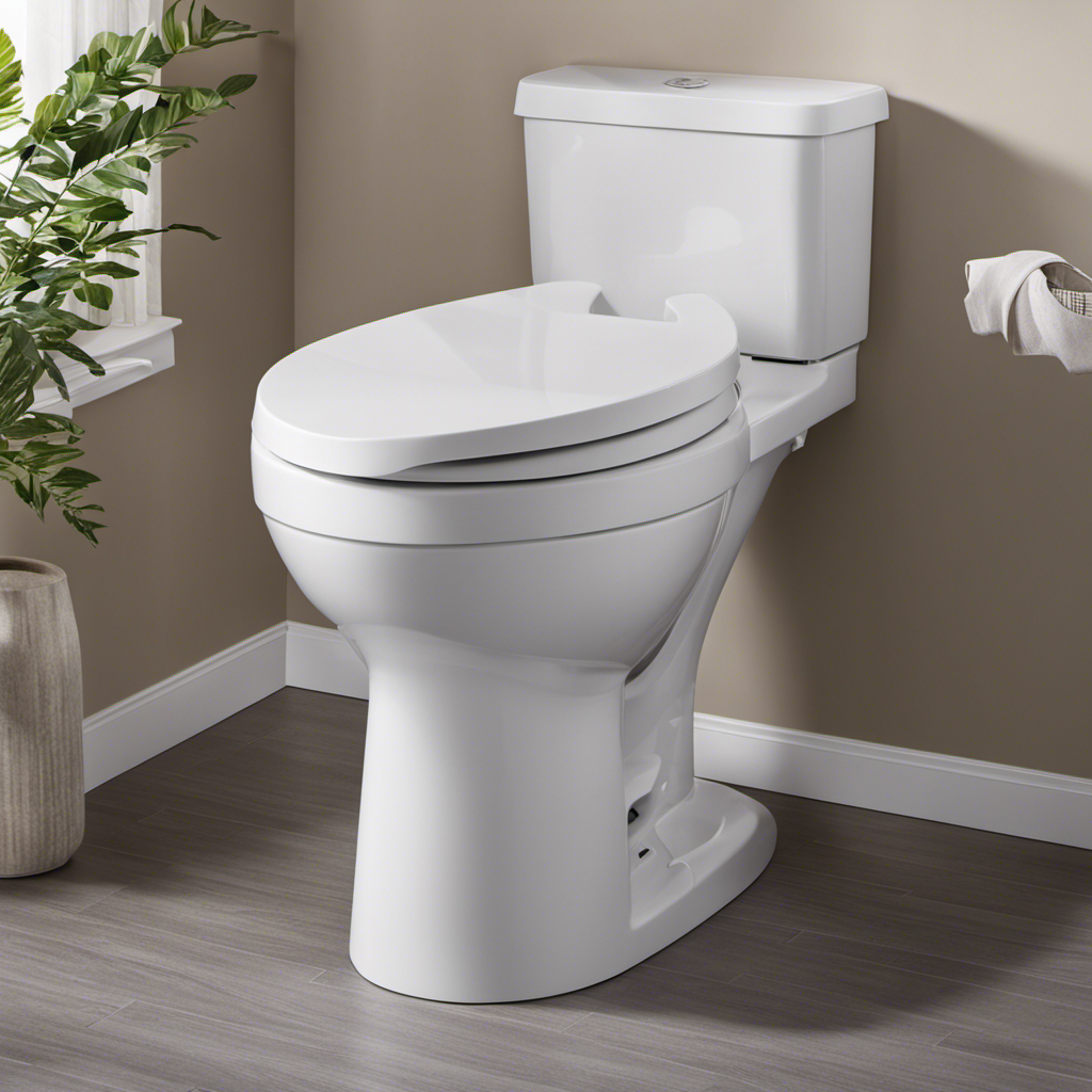 An image that showcases a comfortable, ergonomically designed elevated toilet seat