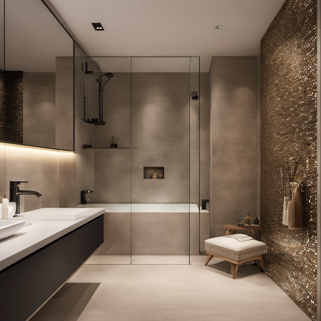 An image showcasing a cozy bathroom with a compact bathtub nestled in a corner, measuring just 4 feet in length