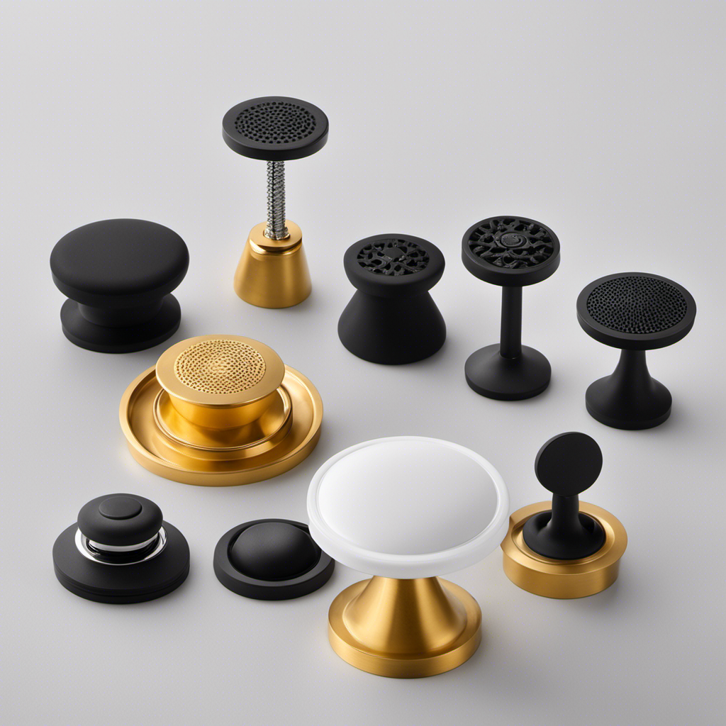 An image showcasing a variety of bathtub plug options, including a rubber stopper, a metal chain with a weighted end, a silicone drain cover, and a suction cup plug