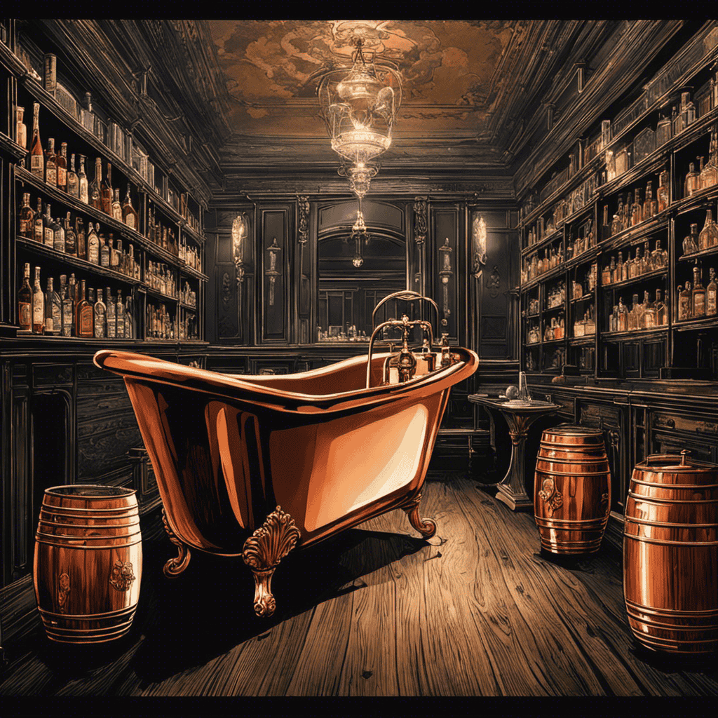 An image that captures the essence of bathtub gin – a clandestine operation in the roaring 1920s