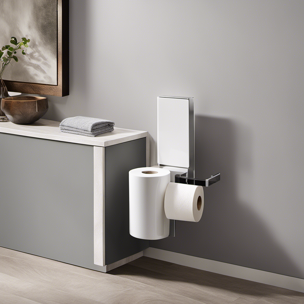 An image showcasing the various placement options for a toilet paper holder: wall-mounted at a comfortable arm's reach, recessed neatly into a bathroom cabinet, or freestanding on a stylish floor stand