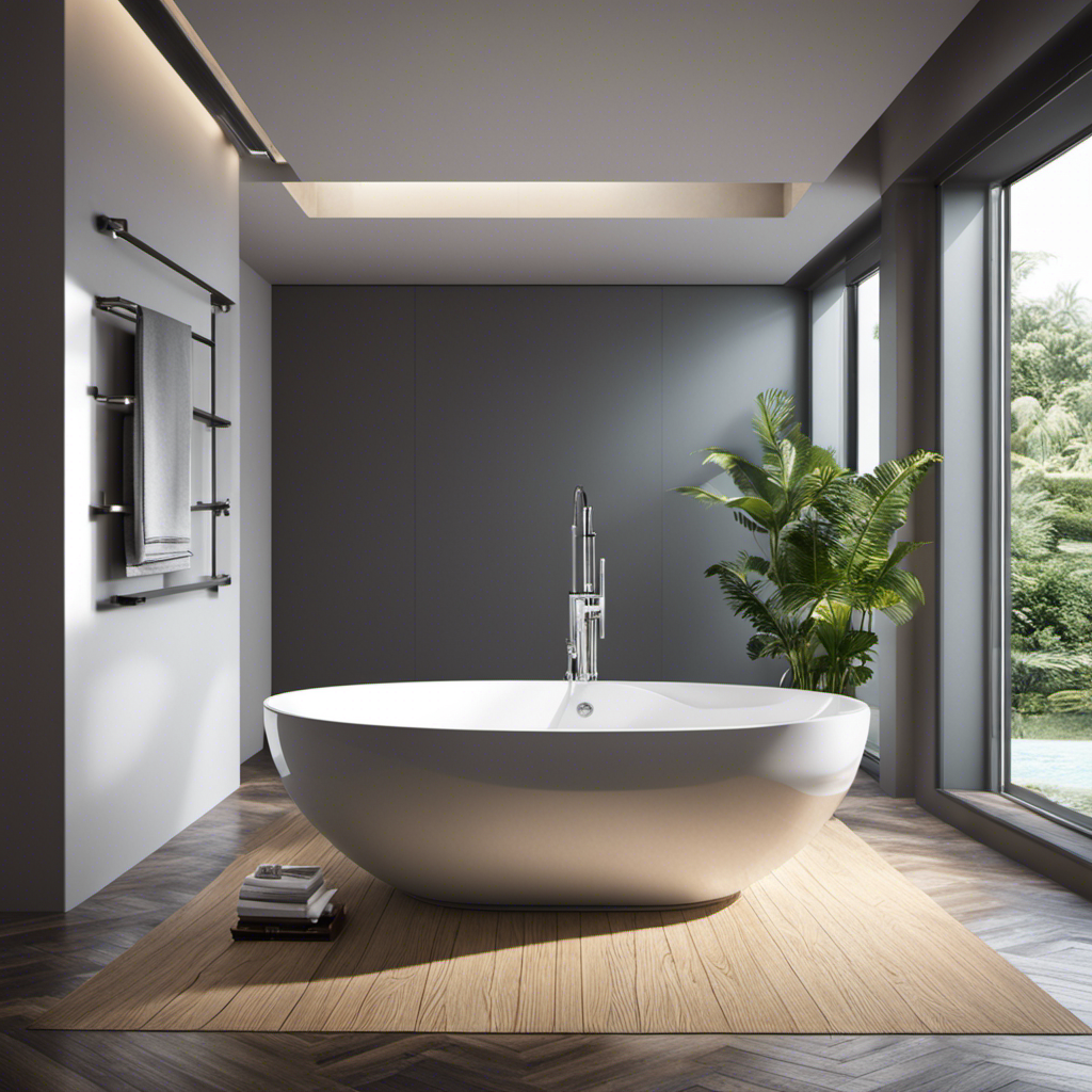 An image showcasing a diverse range of bathtubs, each uniquely shaped and filled with water at varying levels