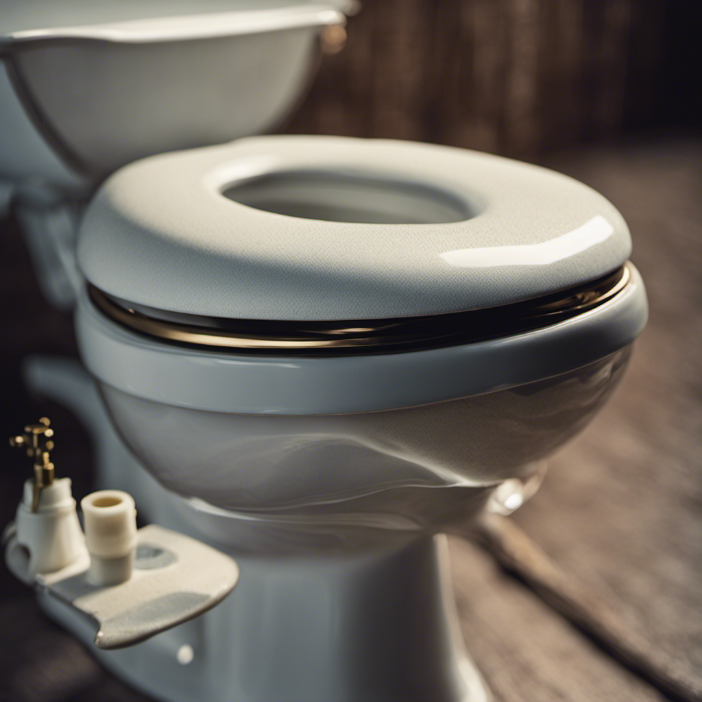 An image showcasing a close-up view of a toilet tank with clear visual cues such as a worn-out flapper valve, a faulty float, or a broken fill valve to illustrate the common repairs needed when a toilet is constantly running