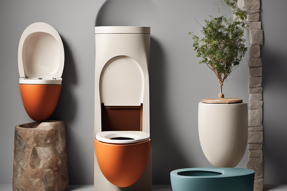 An image showcasing the evolution of the toilet bowl's design, from ancient civilizations to modern times