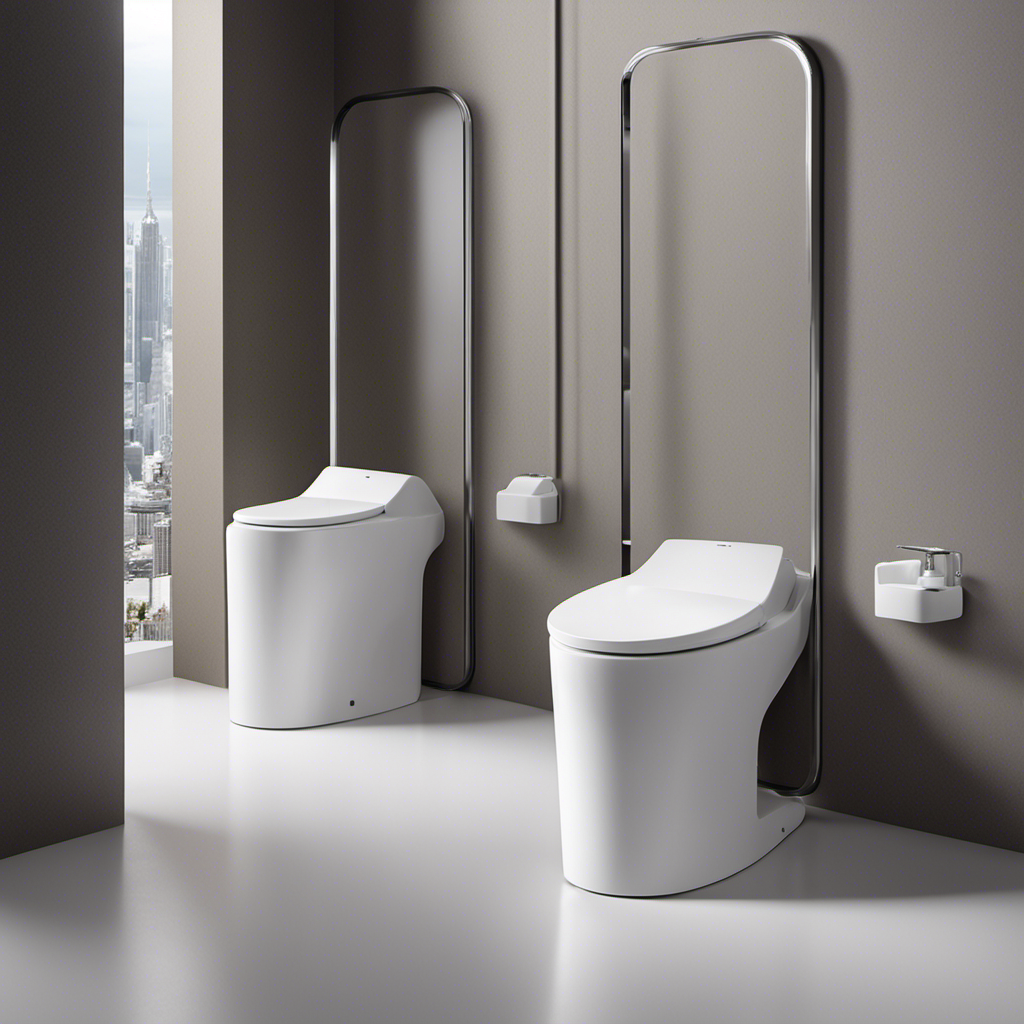An image showcasing a U-shaped public toilet seat, emphasizing its ergonomic design
