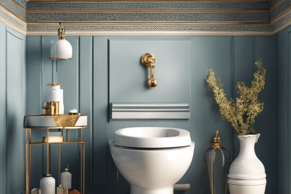 An image showcasing a bathroom with a bidet, a hand-held spray, or a water jug, symbolizing Muslim hygiene practices
