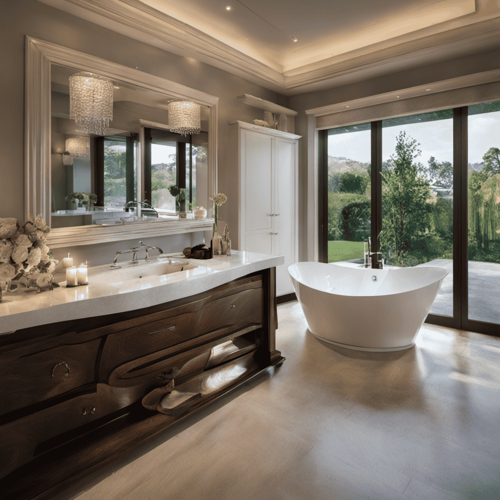 An image showcasing a freshly reglazed bathtub, glistening with a smooth, flawless surface