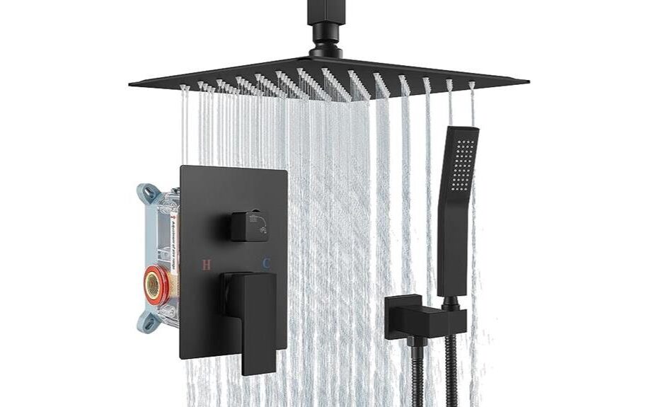 detailed review of aolemi matte black shower system