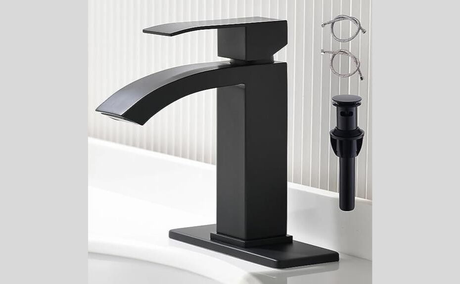 detailed review of fropo black bathroom sink faucet