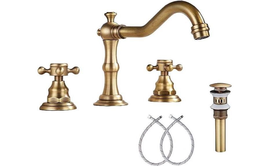 detailed review of ggstudy antique brass bathroom sink faucet