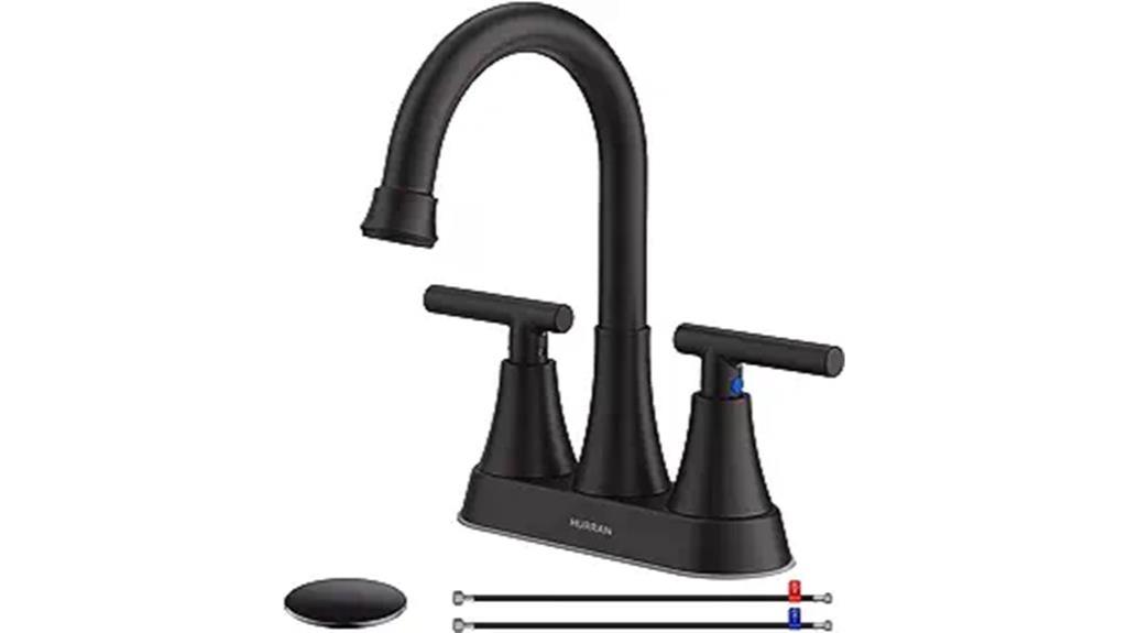 detailed review of matte black bathroom faucet