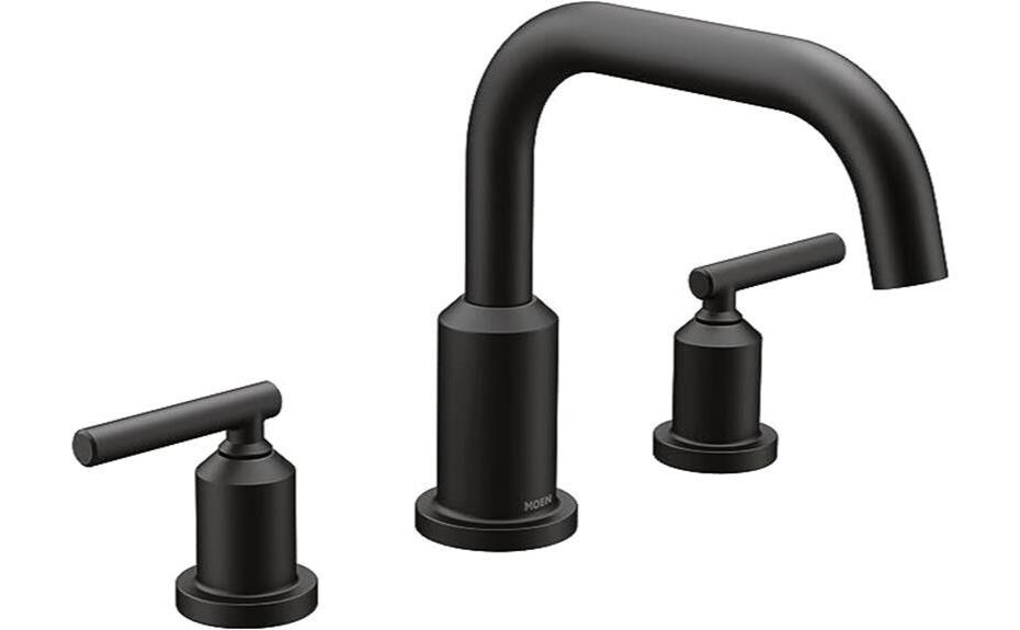 detailed review of moen gibson matte black tub faucet