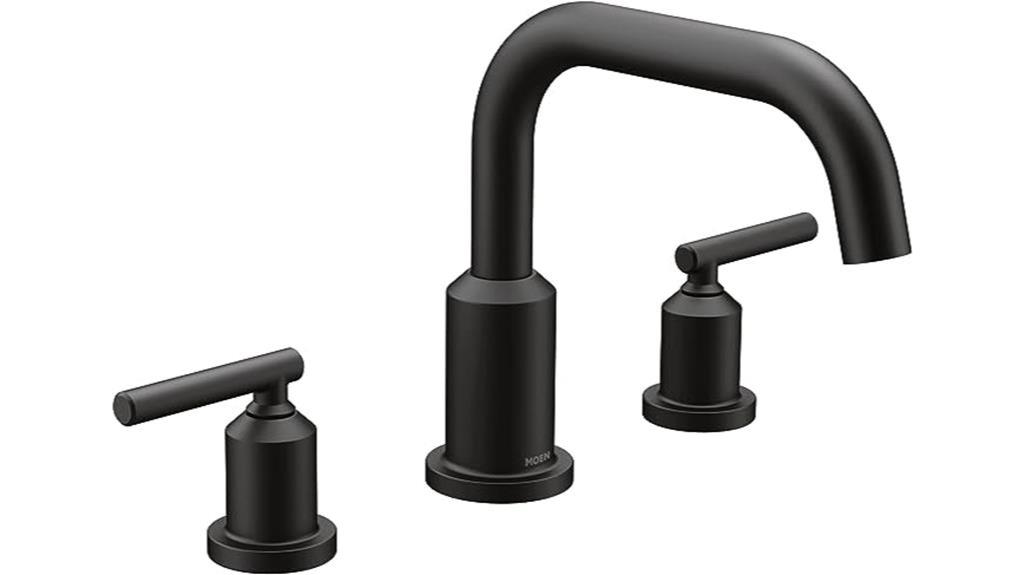 detailed review of moen gibson matte black tub faucet