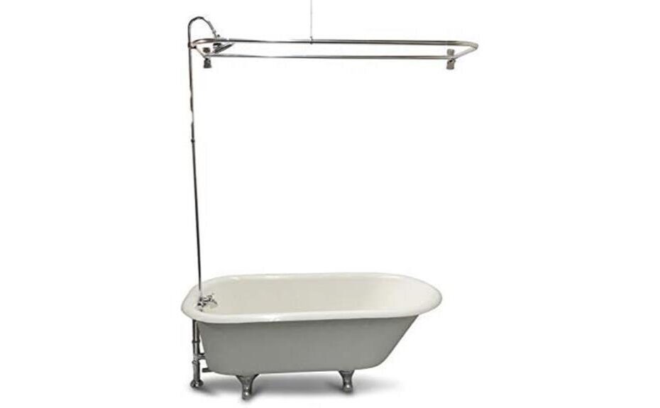 detailed review of plumbingstuff rx2300j jumbo clawfoot tub add a shower