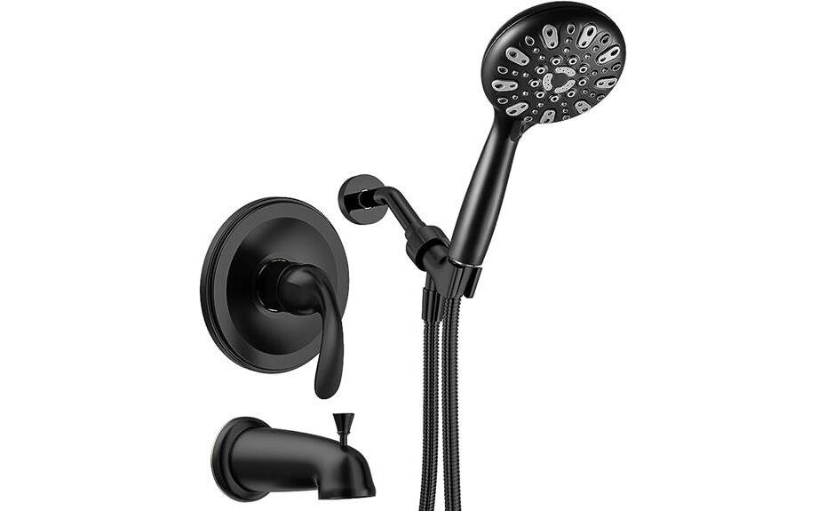 detailed review of wrisin black shower faucet set