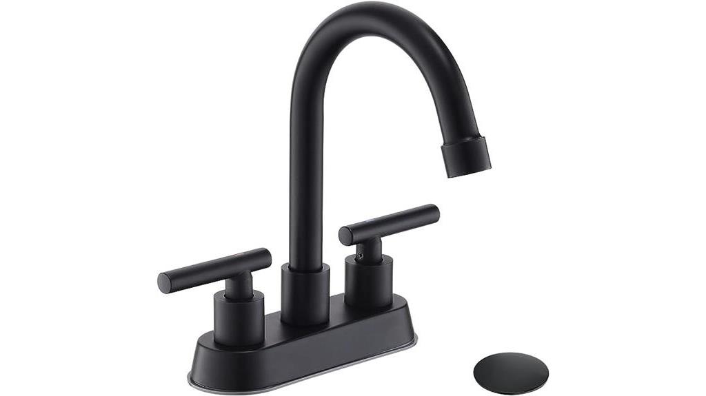 detailed review of yardmonet black bathroom faucet